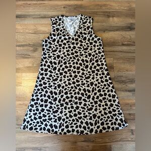 la mer luxe Leopard Print Sleeveless Dress